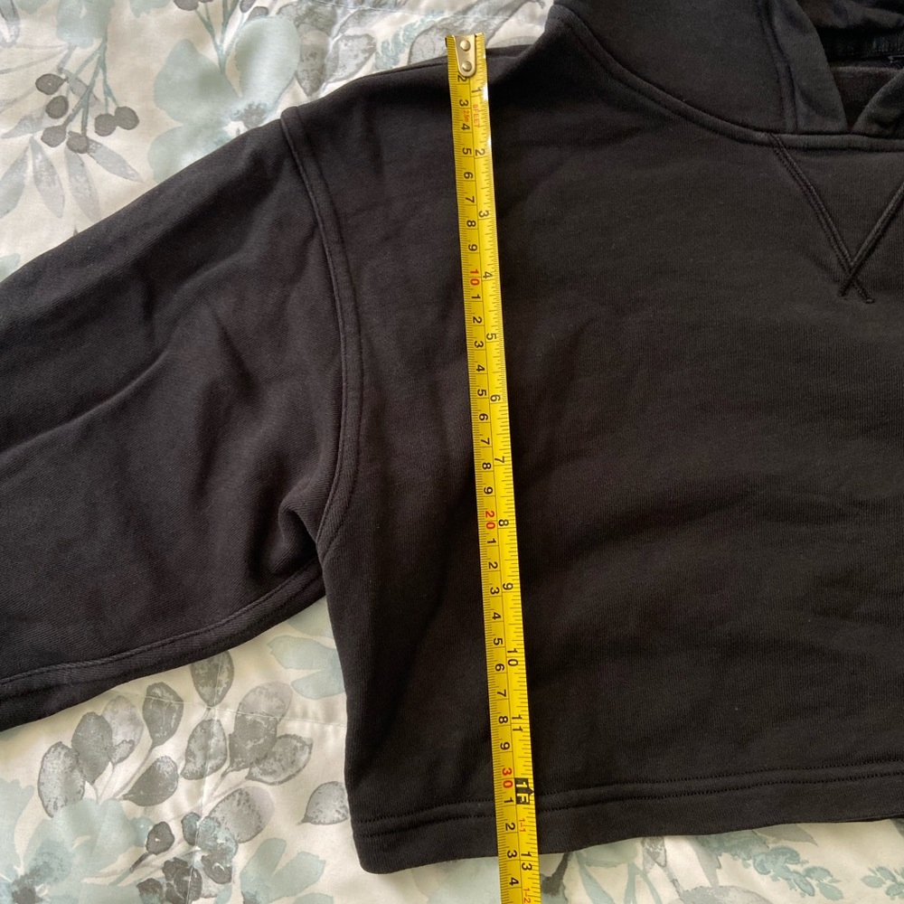 Lululemon All Yours Cropped Hoodie in Black - Picture 8 of 10